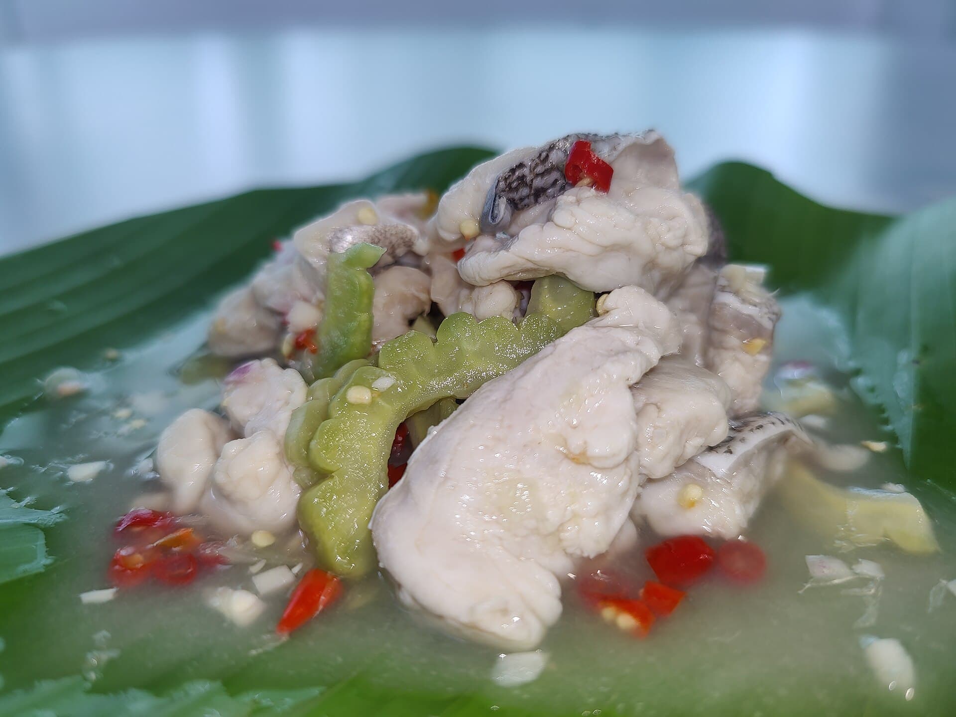 Hinava, raw fish with lime and chili from Sabah
