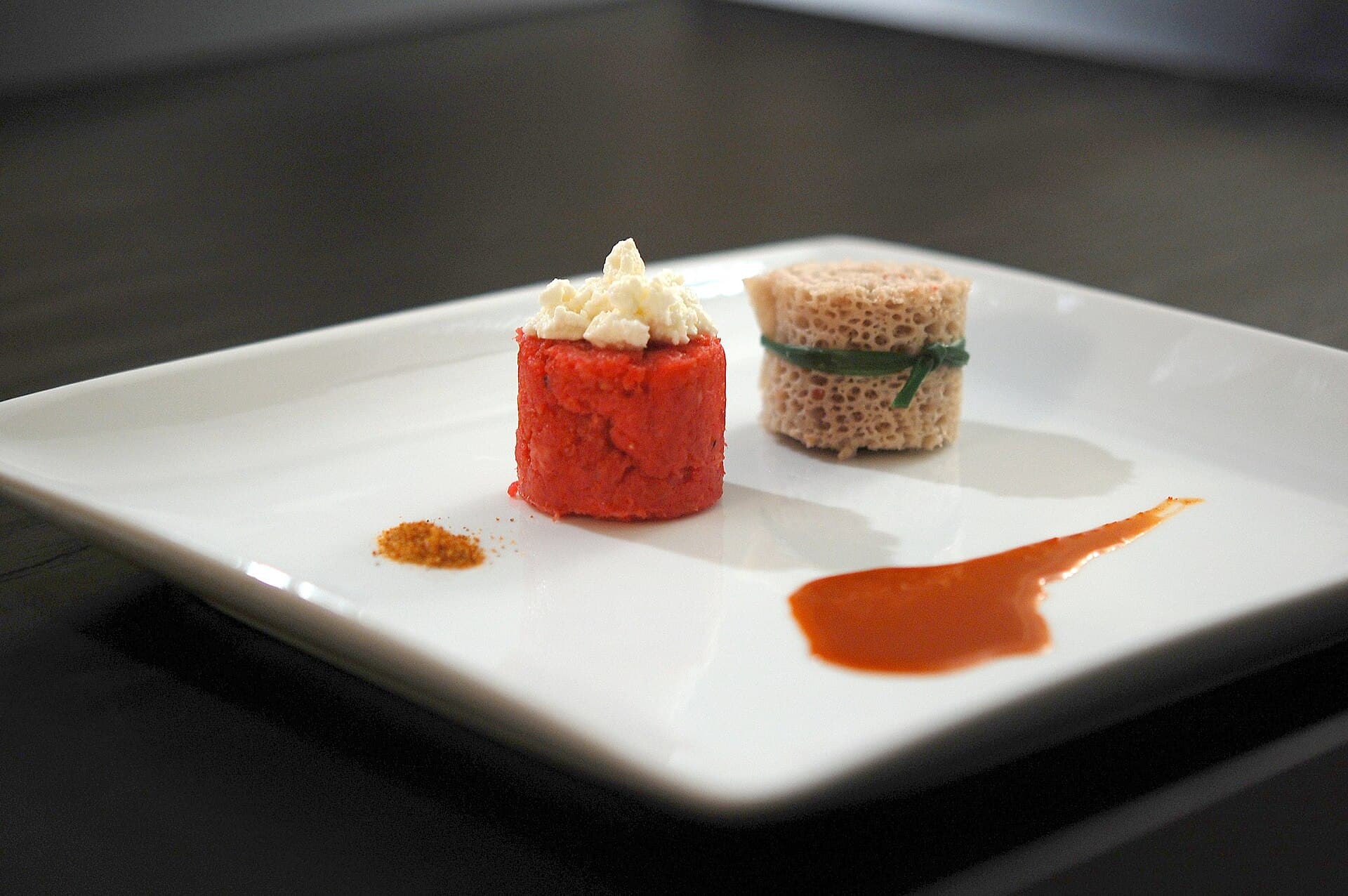 Plated Ethiopian kitfo